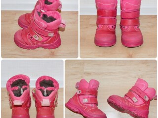 Зимние ботинки, НАТУР. кожа, от известного бренда «Тотто», 22 размер