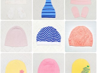 Простые шапочки без завязок для детей, РАЗНЫЕ размеры