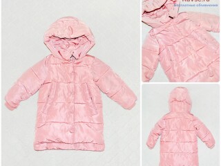 Светло-розовая курточка-пальто на осень/зиму