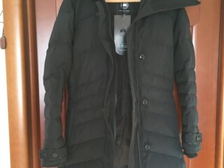 Куртка пуховик новый canada goose 46 м женская парка черная