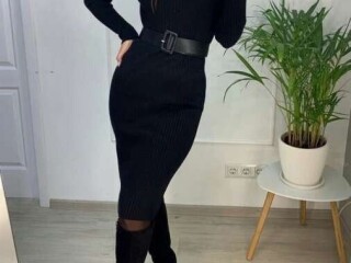 Платье новое чёрное м 46 вязаное футляр миди шерсть лапша чулок